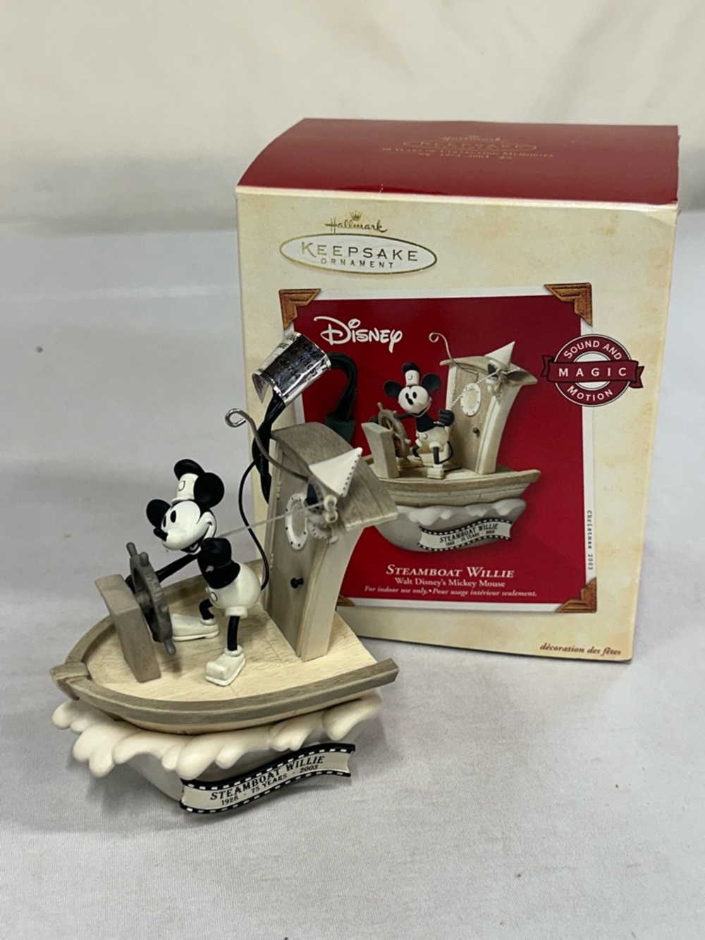 Vintage Hallmark Keepsake “Steamboat Willie” Ornament